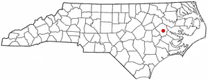Adapted from Wikipedia's NC county maps by Seth Ilys.