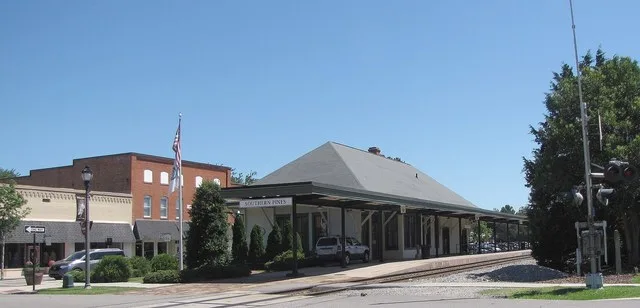 Amtrak Station in Southern Pines, North Carolina.