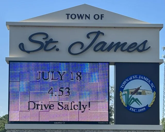 Town of St. James NC Signpost cropped