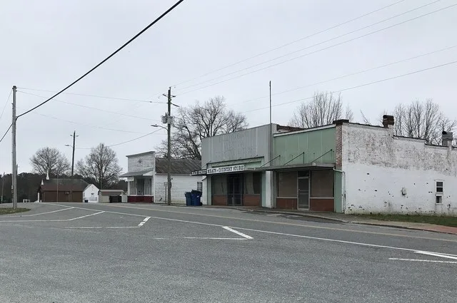 Buildings along Main Street, Staley, North Carolina