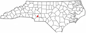 Adapted from Wikipedia's NC county maps by Seth Ilys.