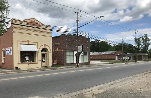 Commercial buildings in Vanceboro