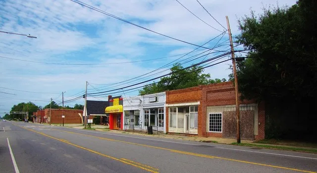 Main Street, U.S. Route 401, in Wagram, North Carolina in Scotland County