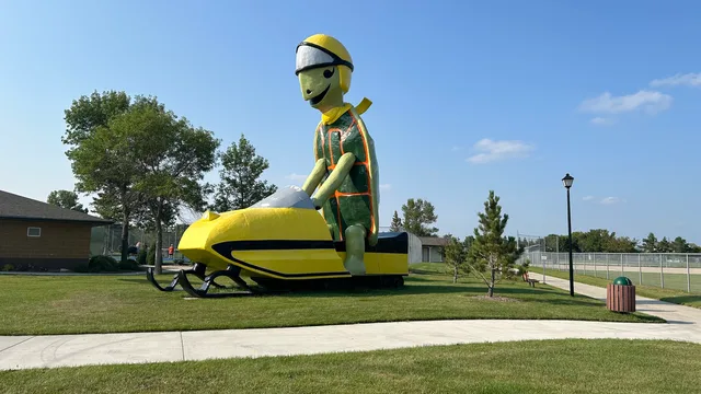 Photo of Tommy Turtle in Bottineau, ND.