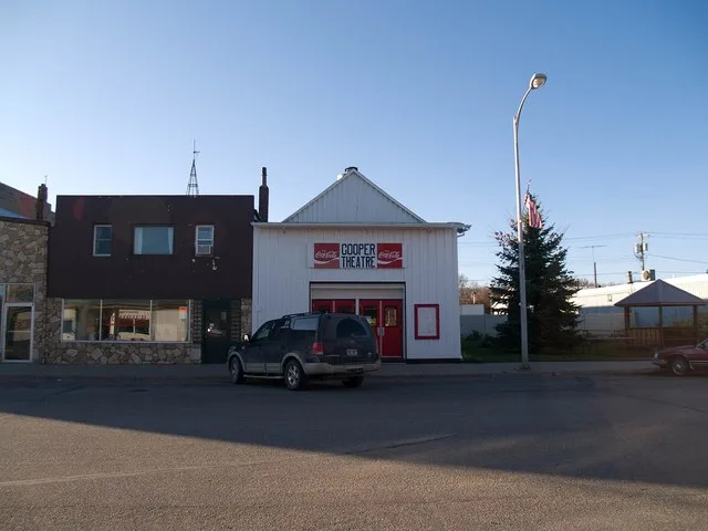 Cooper Theatre in w:Cooperstown, North Dakota .