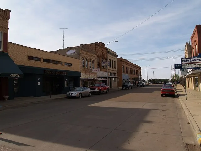 Downtown Dickinson, North Dakota, United States.