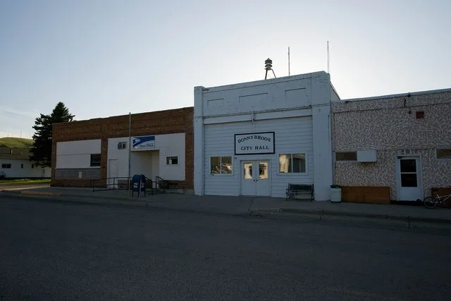 The city hall and post office in Donnybrook