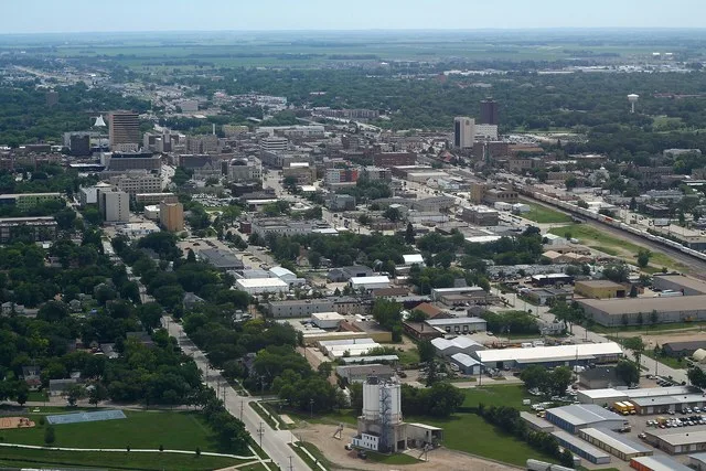 Downtown Fargo Aerial - Facing Southeast (51009704407).jpg