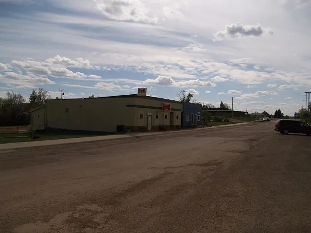 Bar and post office in w:Golva, North Dakota .