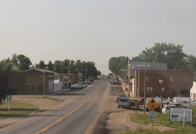 Downtown w:Granville, North Dakota . This file was uploaded with Commonist .