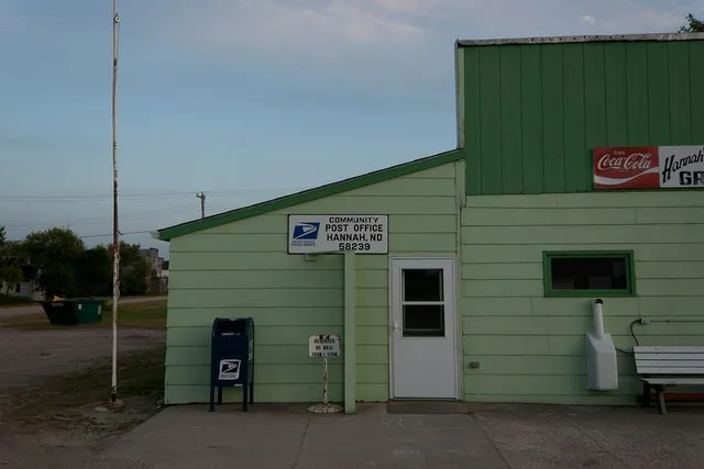 Post office in Hannah, North Dakota