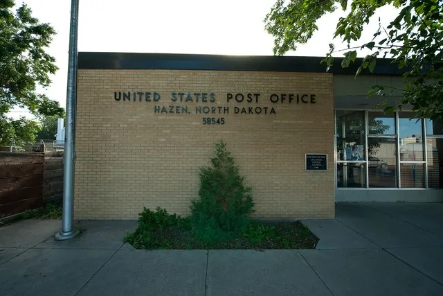 Post office in Hazen, North Dakota