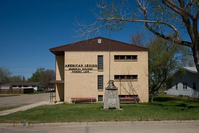 American Legion Memorial Building in Powers Lake, North Dakota
