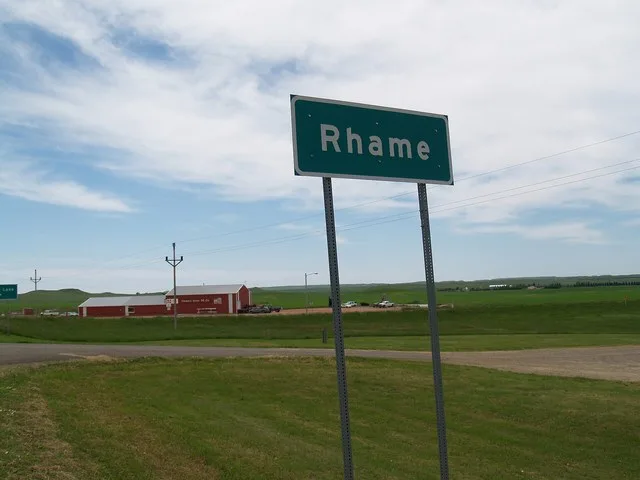 Rhame, North Dakota. From everydot.com .