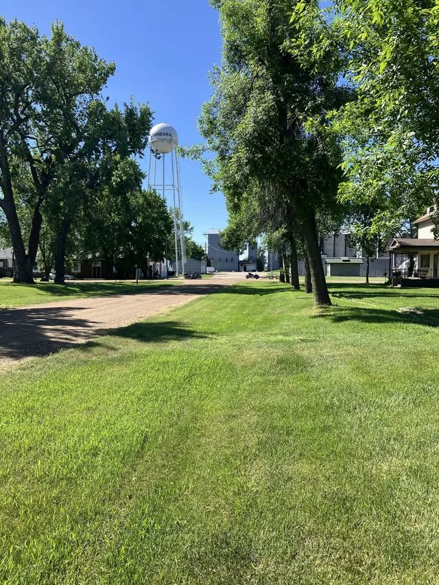 Water tower in Sanborn, North Dakota