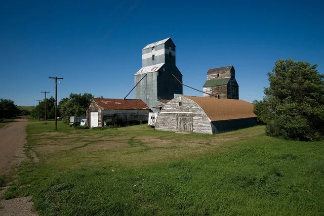 The grain elevator in Solen