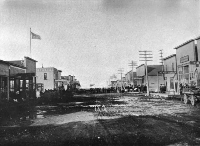 Photo of Main Street in Souris, North Dakota