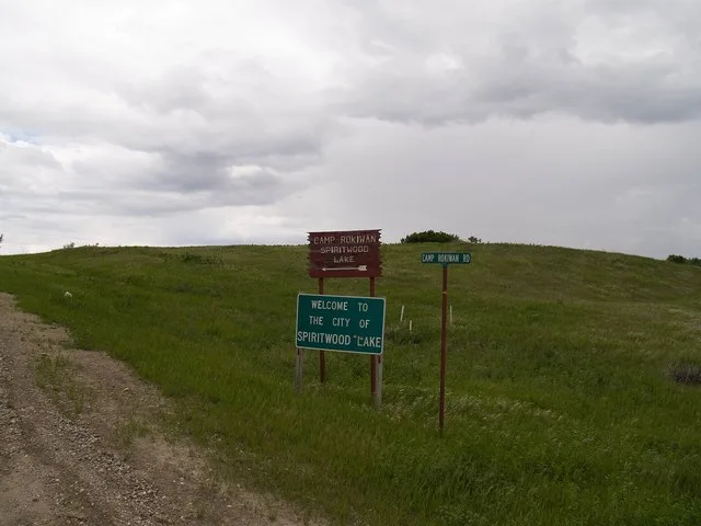 Sign in Spiritwood Lake, North Dakota