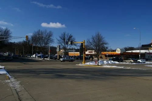 Valley City, North Dakota , Central Ave and Main Street