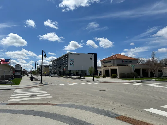 Downtown West Fargo, Sheyenne St.; May 1, 2024.