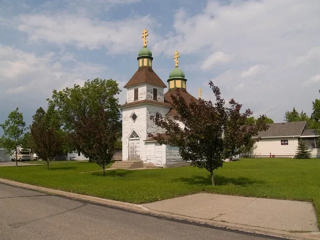 Eastern Orthodox church in Wilton, North Dakota. From www.everydot.com