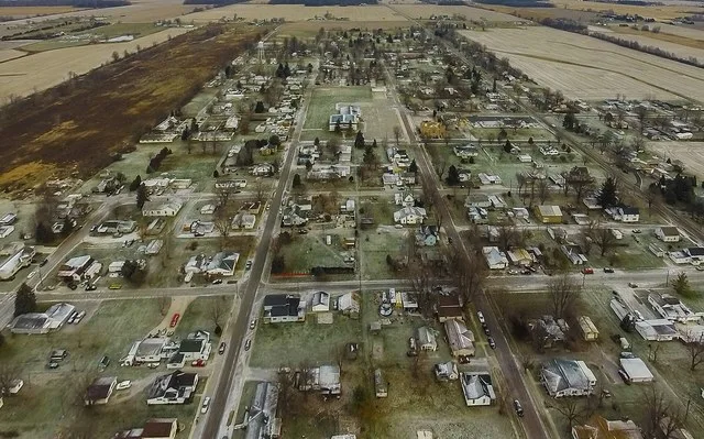 Alger Ohio looking North (November 2014) from drone