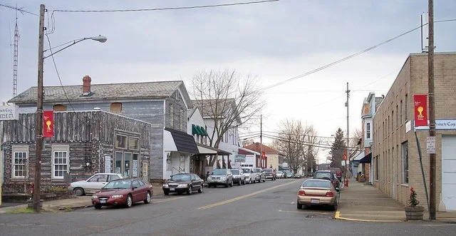 Canal Street in w:Bolivar, Ohio