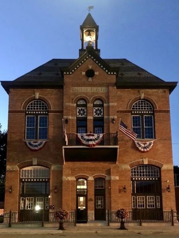 This is a photo of Camden, Ohio's historic Town Hall and Opera House, one of the oldest buildings in town. It was once the hub of entertainment (concerts, shows and sporting event...