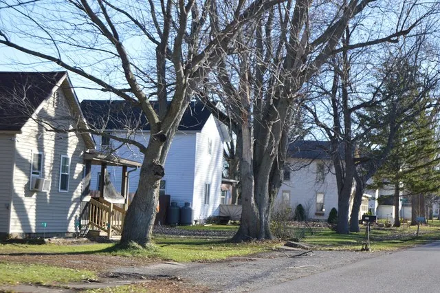 Houses on the eastern side of Main Street north of Fifth Street in Cecil , Ohio , United States .