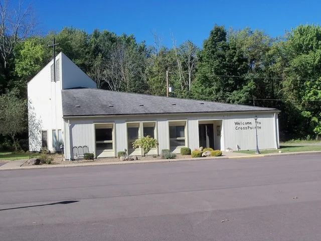 CrossPointe Community Church is a non-denominational congregation in Chippewa Lake, Ohio . The building is the former Jesus Divine Redeemer Catholic Church. https://crosspointe.cc