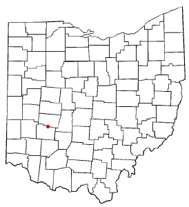 Adapted from Wikipedia's OH county maps by Catbar.