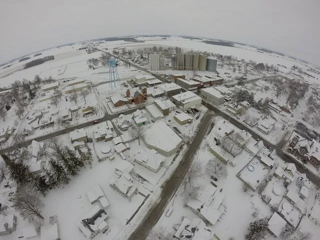 Conway Ohio Winter 2015 from drone