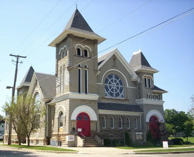 National Register of Historic Places Methodist Episcopal Church at the intersection of Thoman Street ( Ohio 61 ) and Union Street in Crestline , Ohio , United States . It has been...
