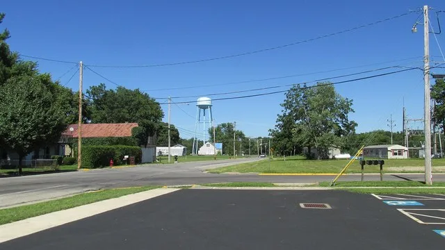 Looking east on Water Street (Ohio Highway 316) in Darbyville.