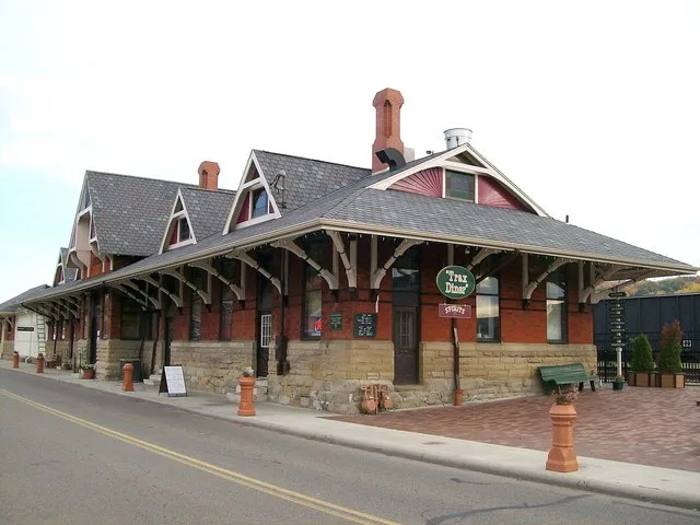 The Pennsylvania Railroad Depot and Baggage Room also known as the Dennison Depot in Dennison , Ohio .