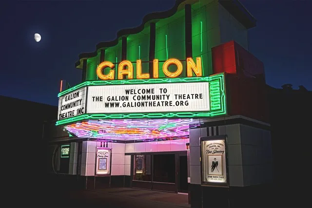 Located at 127 Harding Way W, Galion, OH, the Galion Theatre opened in July of 1949 as a state-of-the-art, 1,200-seat movie theatre and operated as a movie house until the early 1...