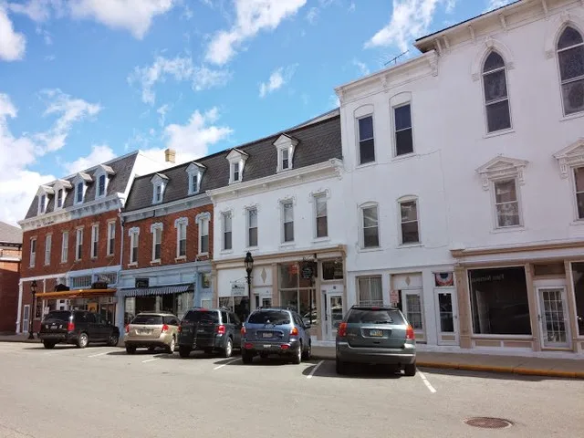 Main street and shops