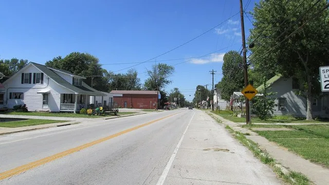 Looking northwest on Main Street (Ohio Highway 125) in Hamersville.