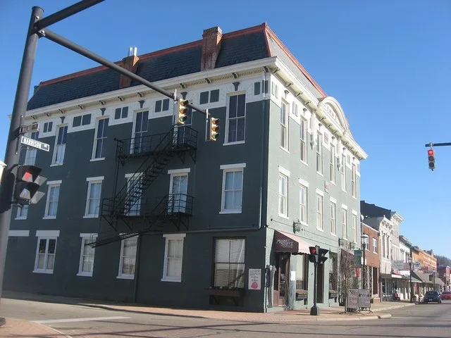 Buildings on the northern side of the 200 block of Harrison Avenue in Harrison , Ohio , United States .