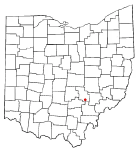 Adapted from Wikipedia's OH county maps by Catbar.
