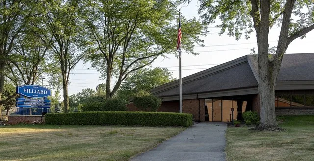 Front of the Hilliard, Ohio City Hall and city administrative center.