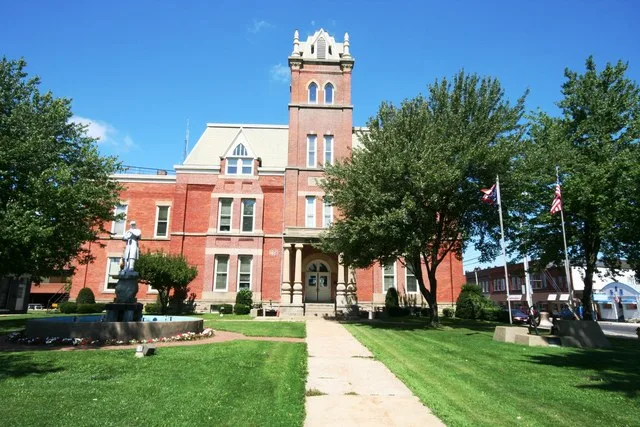 The courthouse of Ashtabula County, Ohio, in Jefferson, Ohio.