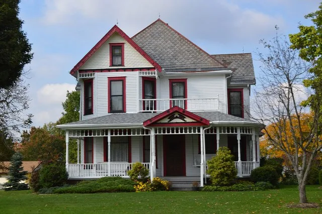 Front of the Almon G. McCorkle House , located at 1180 Salt Springs Road in Lordstown , Ohio , United States . Built in 1895, it is listed on the National Register of Historic Pla...