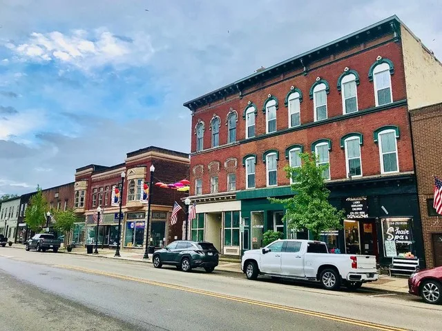 Downtown Louisville, Ohio.
