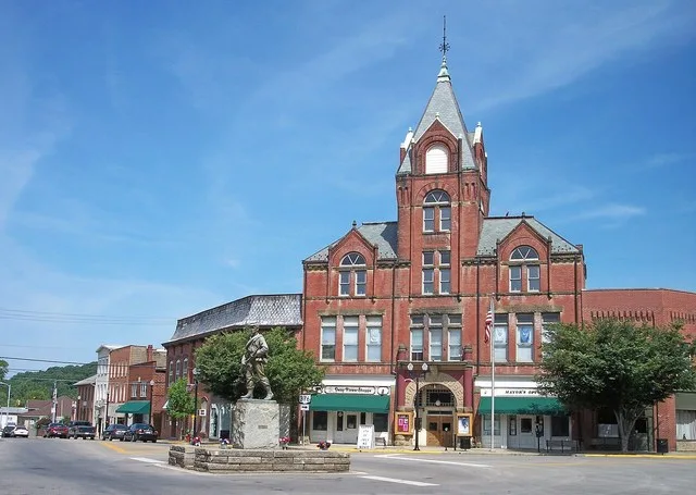 Main Street at the junction of Ohio Routes 60 / 78 and 376 in downtown w:McConnelsville, Ohio . This is an image of a place or building that is listed on the National Register of...