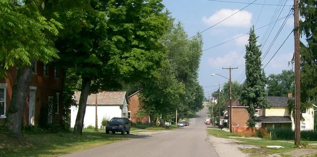 Main Street in Morristown, Ohio-part of the Morristown Historic District