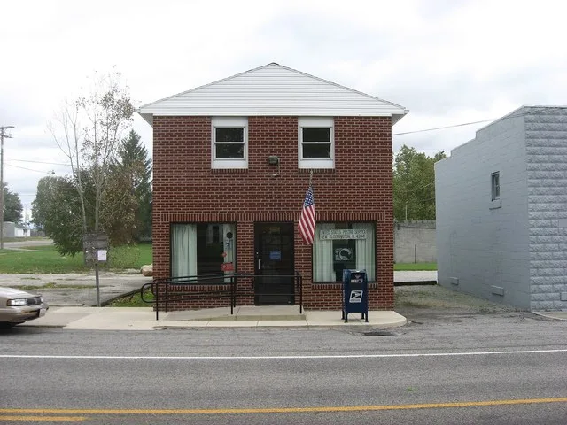 Post office in New Bloomington , Ohio , United States , located at 160 S. Main Street ( State Route 95 ). ZIP Code is 43341.