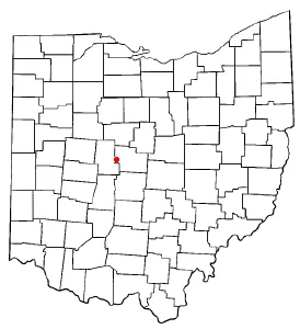 Map of Ostrander.