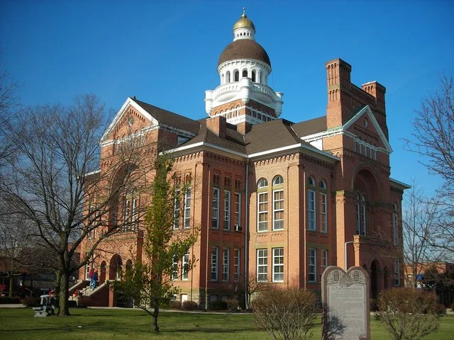 Courthouse of Paulding County, OH. Note the Ten Commandments in the lower right.