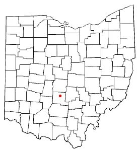 Map of South Bloomfield.